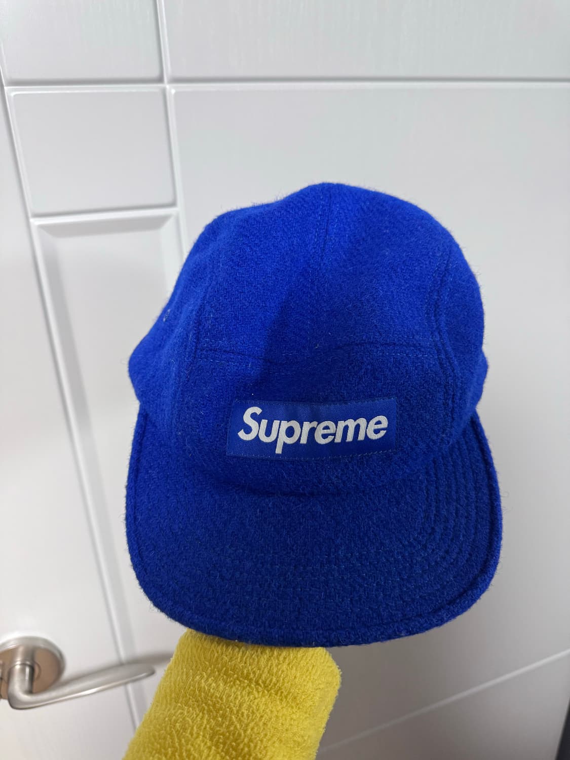 슈프림 해리스트위드 캠프캡 블루 상품이미지2