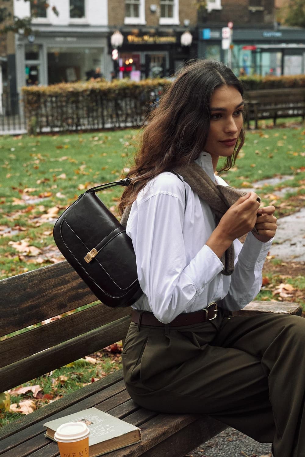 엠제이드바게트백 스티치 블랙m 상품이미지2