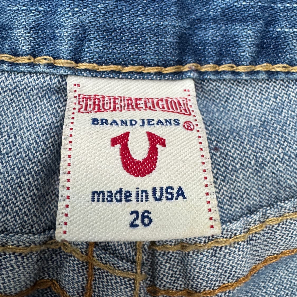 트루릴리전 Y2K 조이 부츠컷 디스트레스드 데님팬츠 상품이미지9