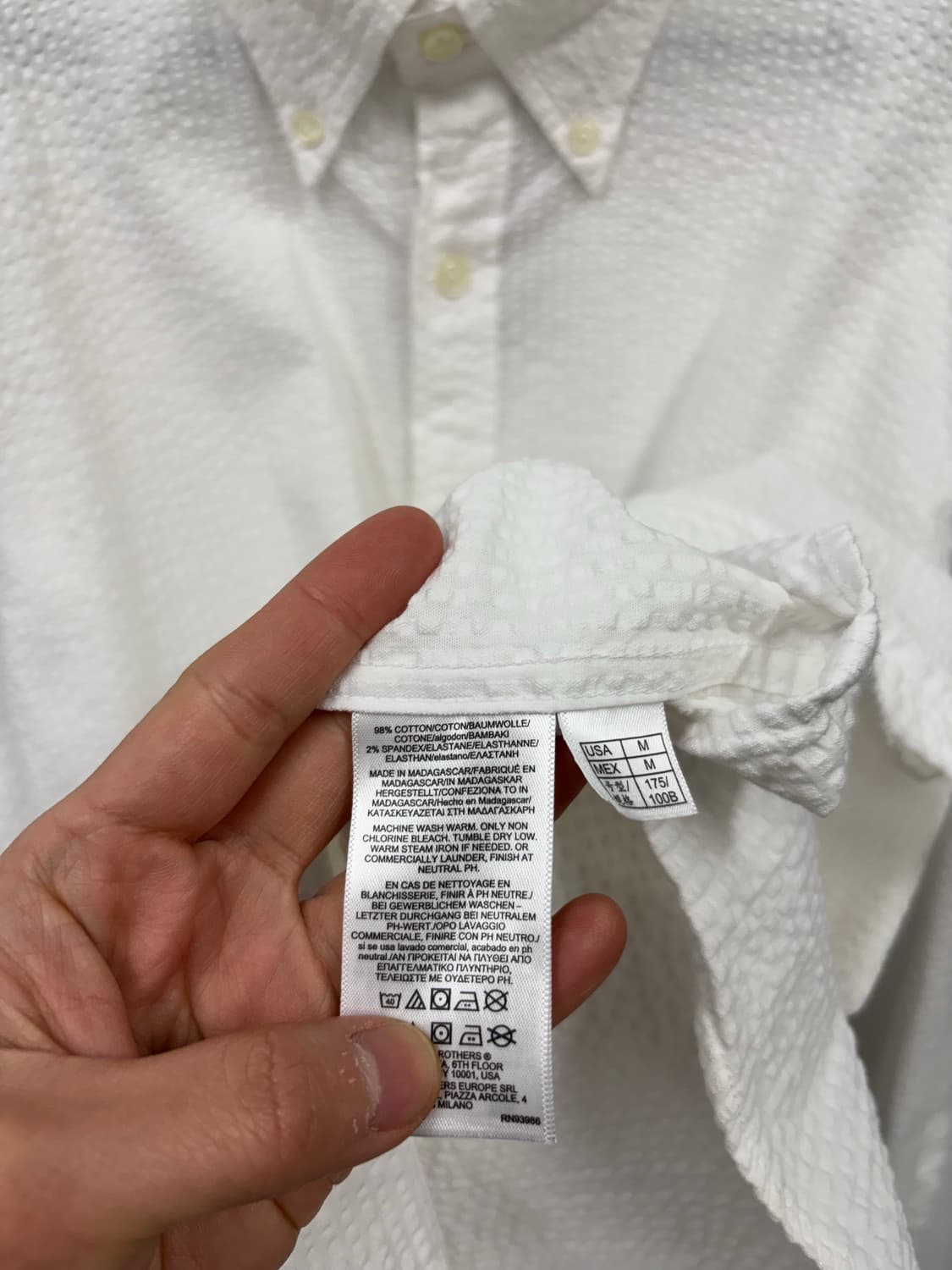 브룩스 브라더스 시어서커 셔츠  상품이미지5