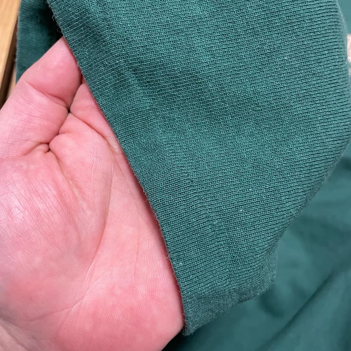 90s 싱글스티치 수소봉제 헨리넥 티셔츠 XL 상품이미지4