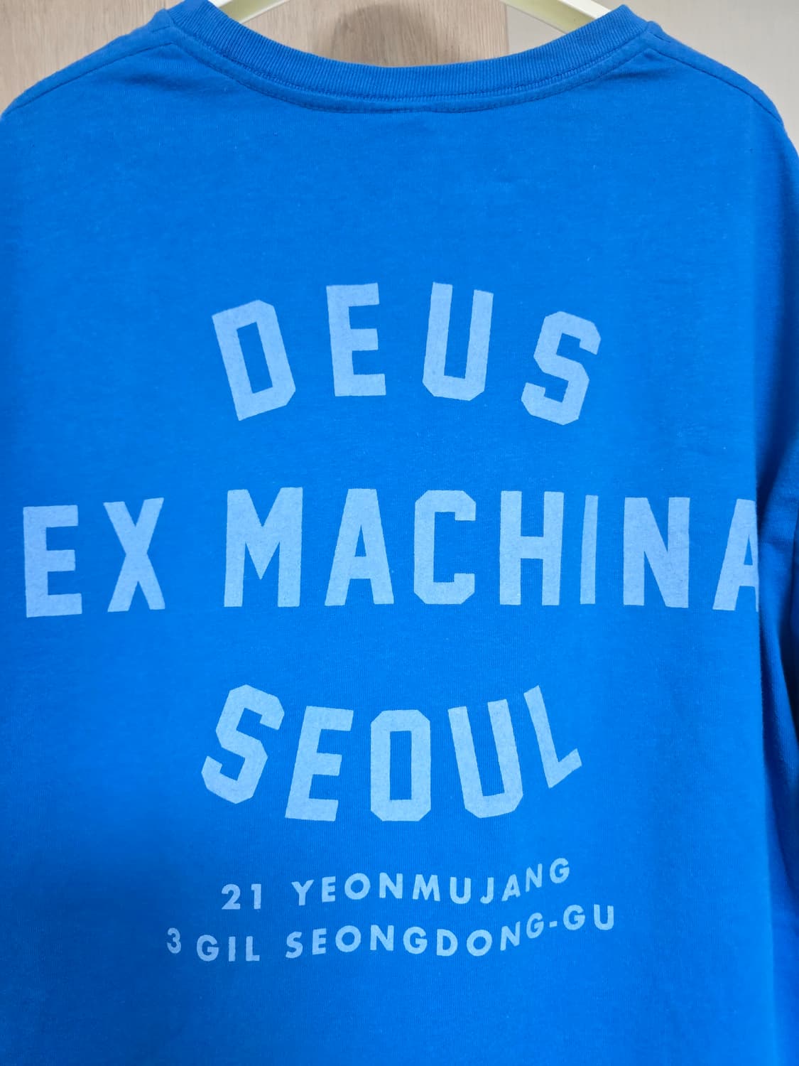 데우스 엑스 마키나 성수 블루 반팔티 L 상품이미지5