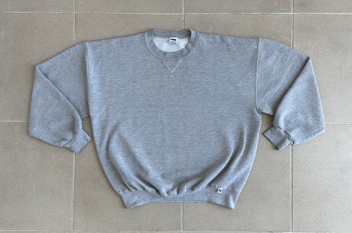 90s 빈티지 러셀 스웻셔츠 그레이 XL USA 상품이미지1