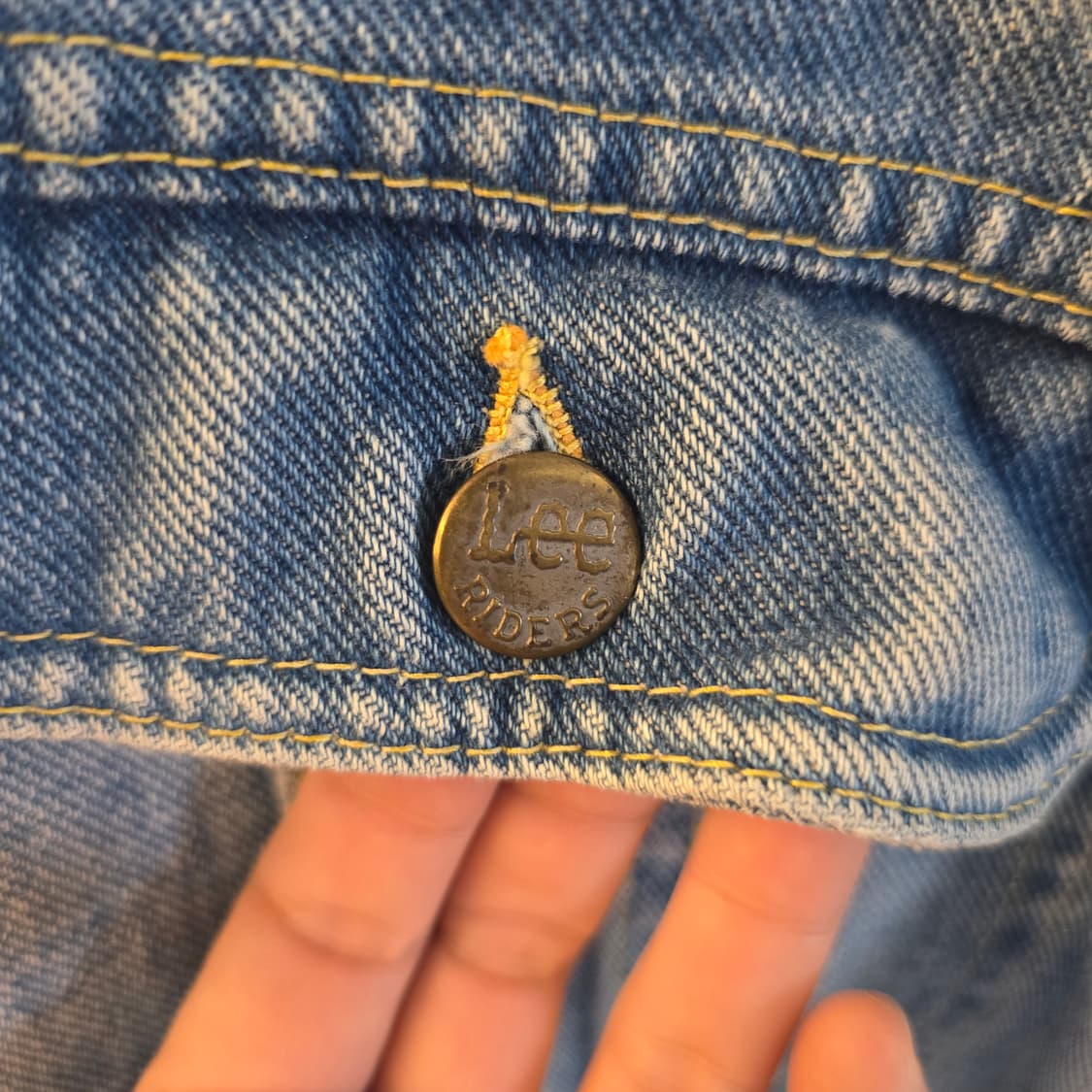 빈티지 Lee 라이더스 USA 데님 자켓 크롭핏 상품이미지4