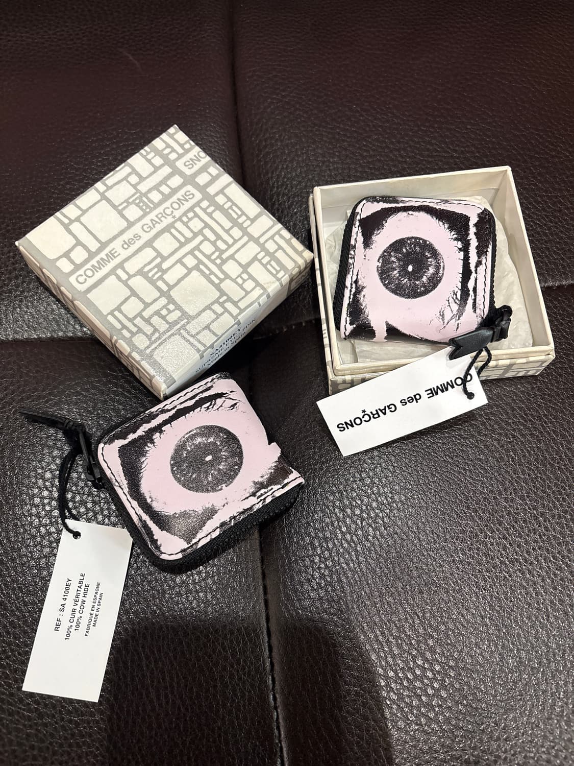 슈프림 꼼데가르송 아이즈 코인 파우치 동전 지갑 SUPREME COMME 상품이미지1