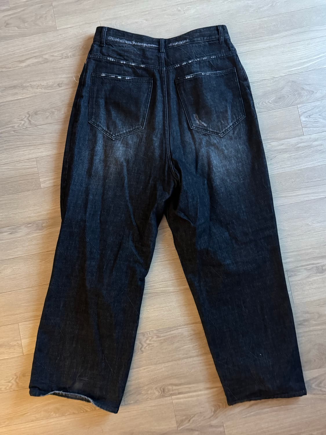 인터섹션 디스트레스드 배기 데님 팬츠 1 상품이미지3