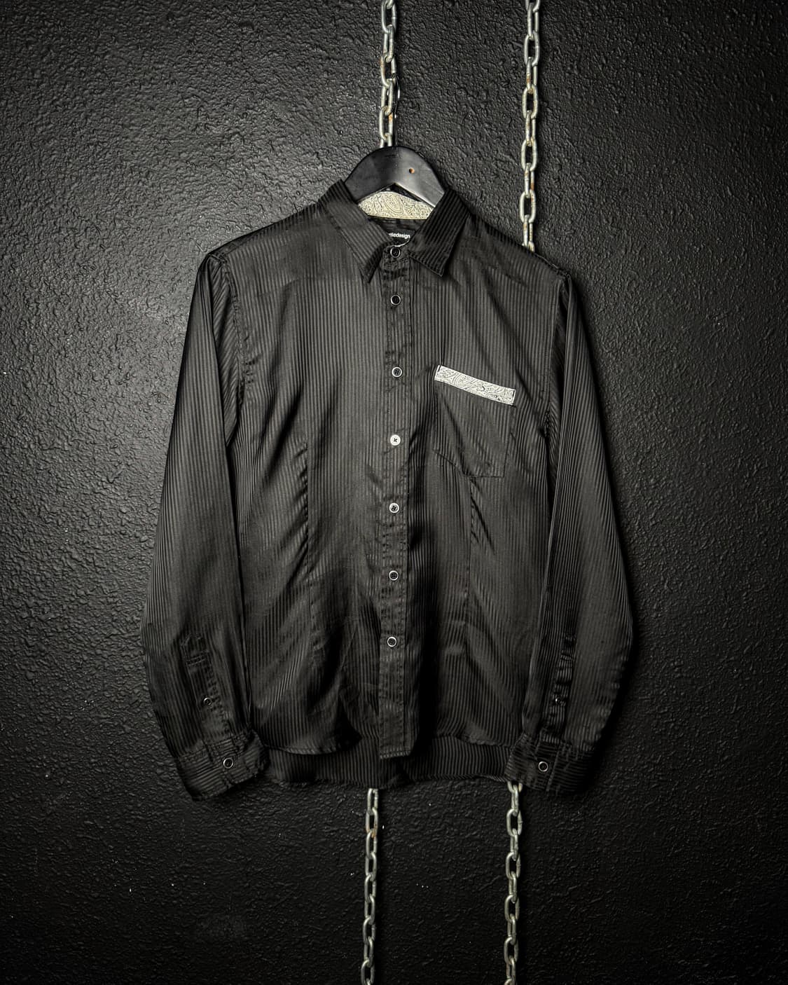semantic design – Black Glossy Shirt 상품이미지6