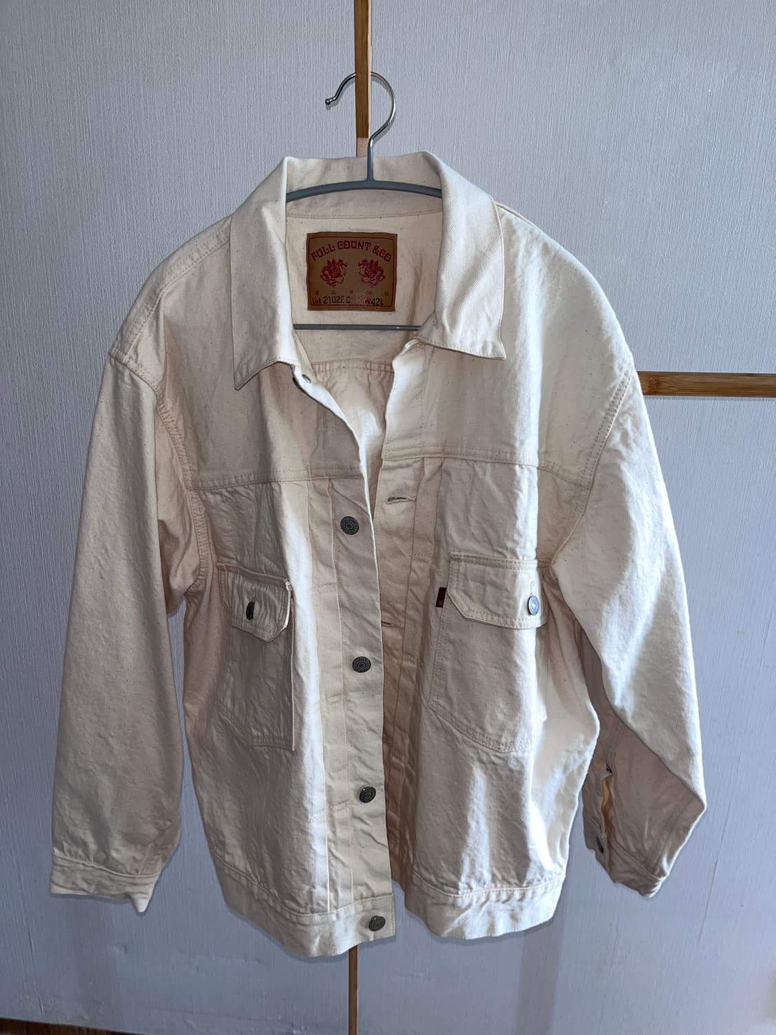 풀카운트 2102EC 2nd Type Ecru Denim Jacket 상품이미지1