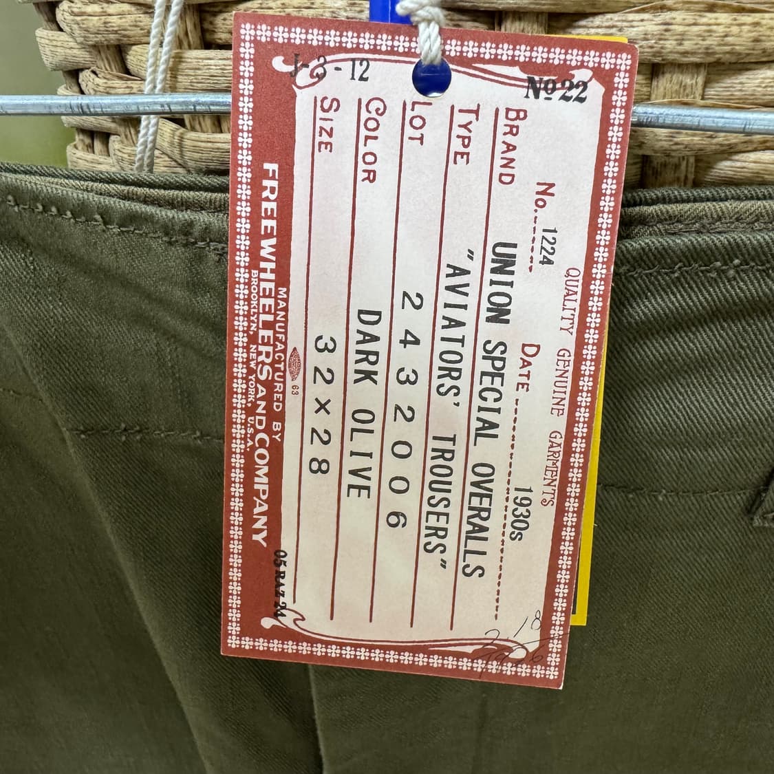 프리휠러스 에비에이터 팬츠 32 올리브 상품이미지2