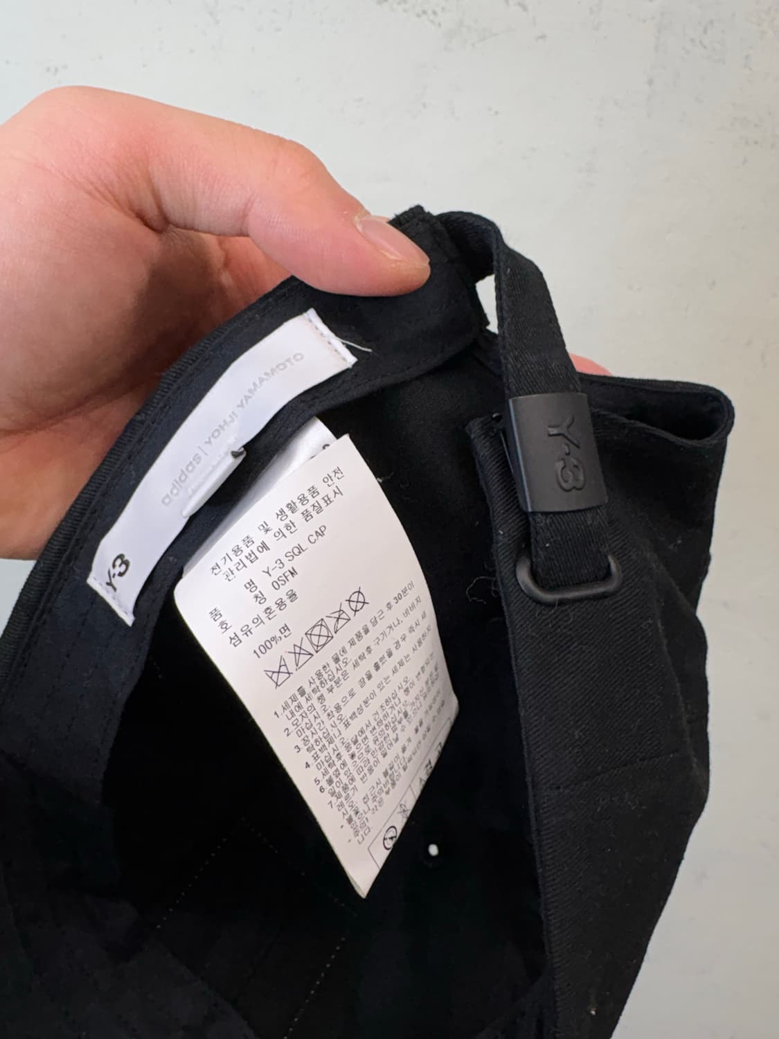 Y-3 아디다스 요지야마모토 스퀘어 라벨 볼캡 상품이미지4