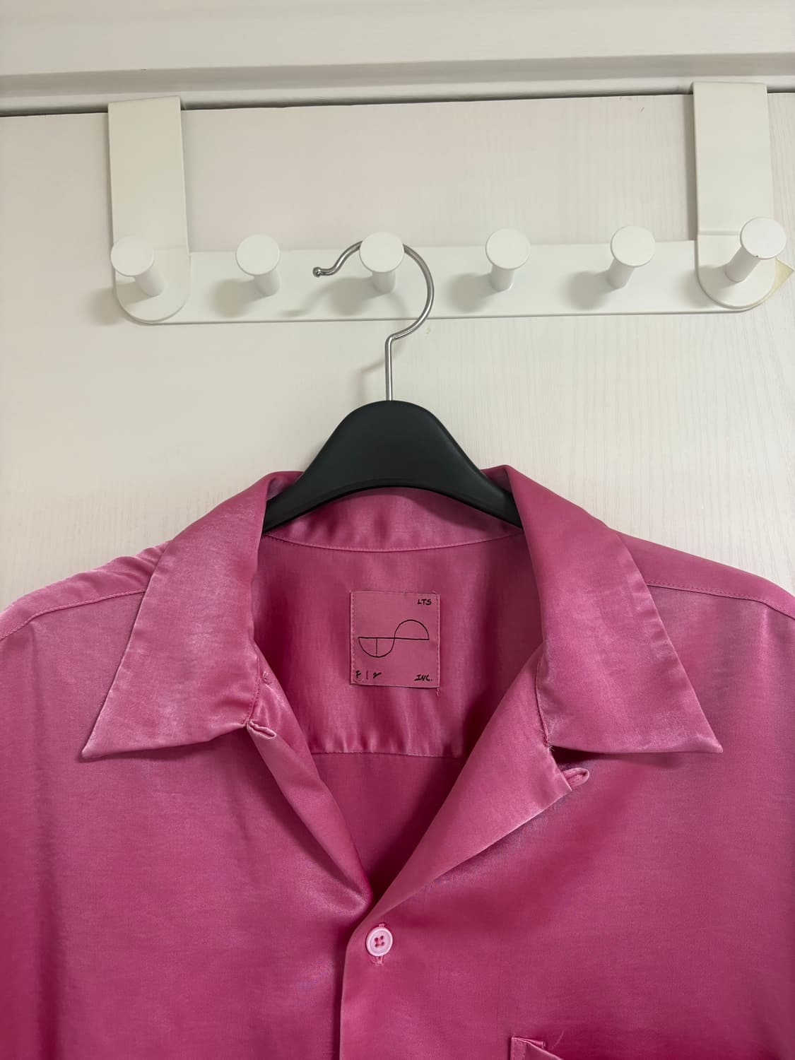 느린양반 콜라보 R-LIKE HALF SHIRT PINK 상품이미지2