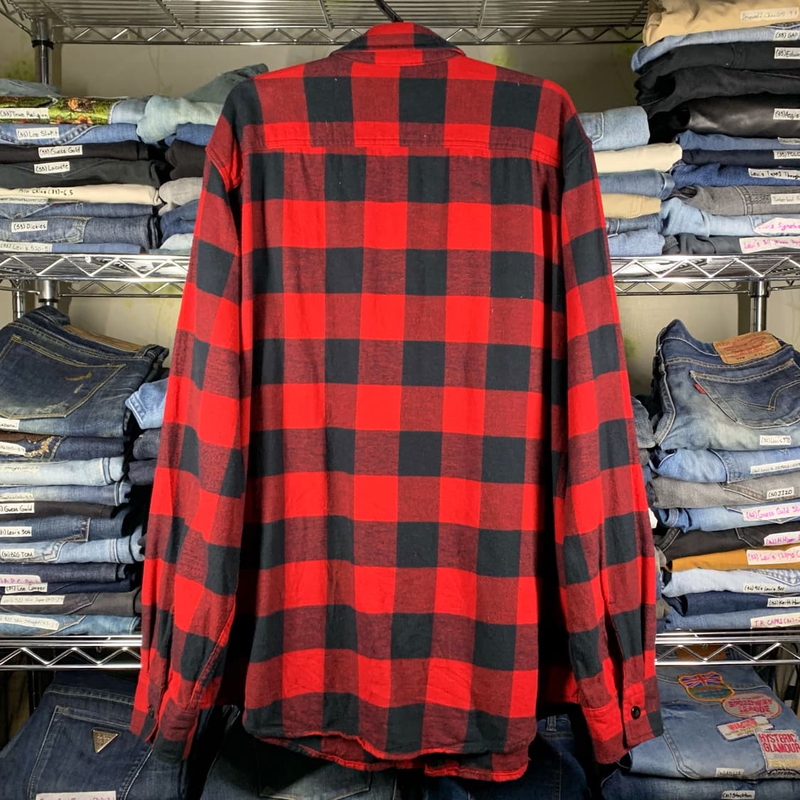 [XL] 아메리칸 이글 버팔로체크 럼버잭 플란넬 셔츠 상품이미지3