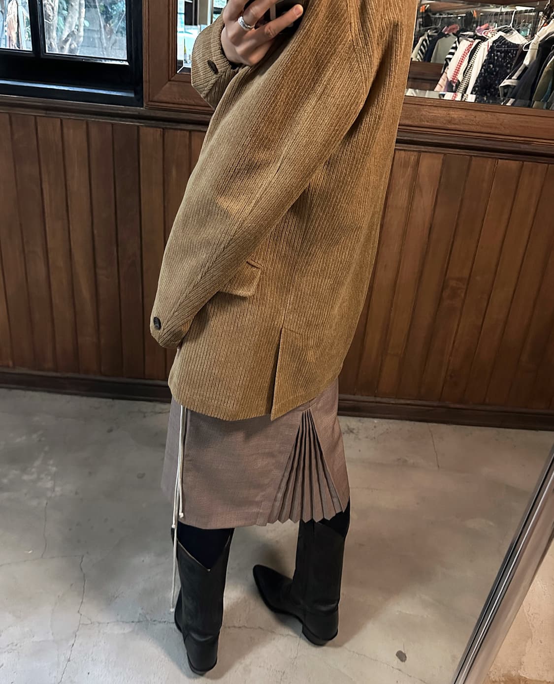 JIL SANDER check back pleats skirt 상품이미지1