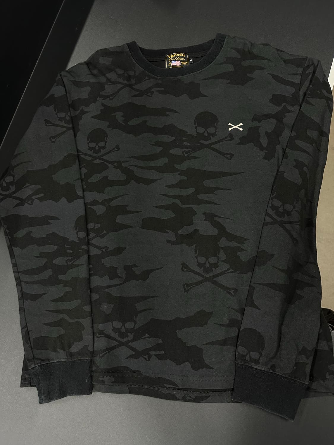 벤슨 스컬 카모 본 자수 긴팔 슬리브 상품이미지4