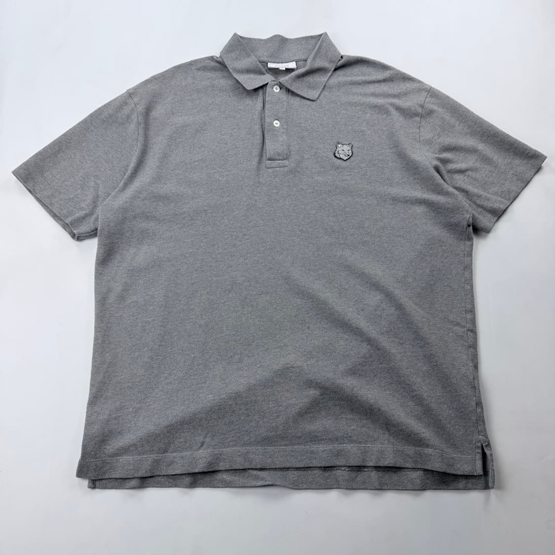 메종키츠네 25ss 그레이 폭스 헤드 폴로 반팔 상품이미지2