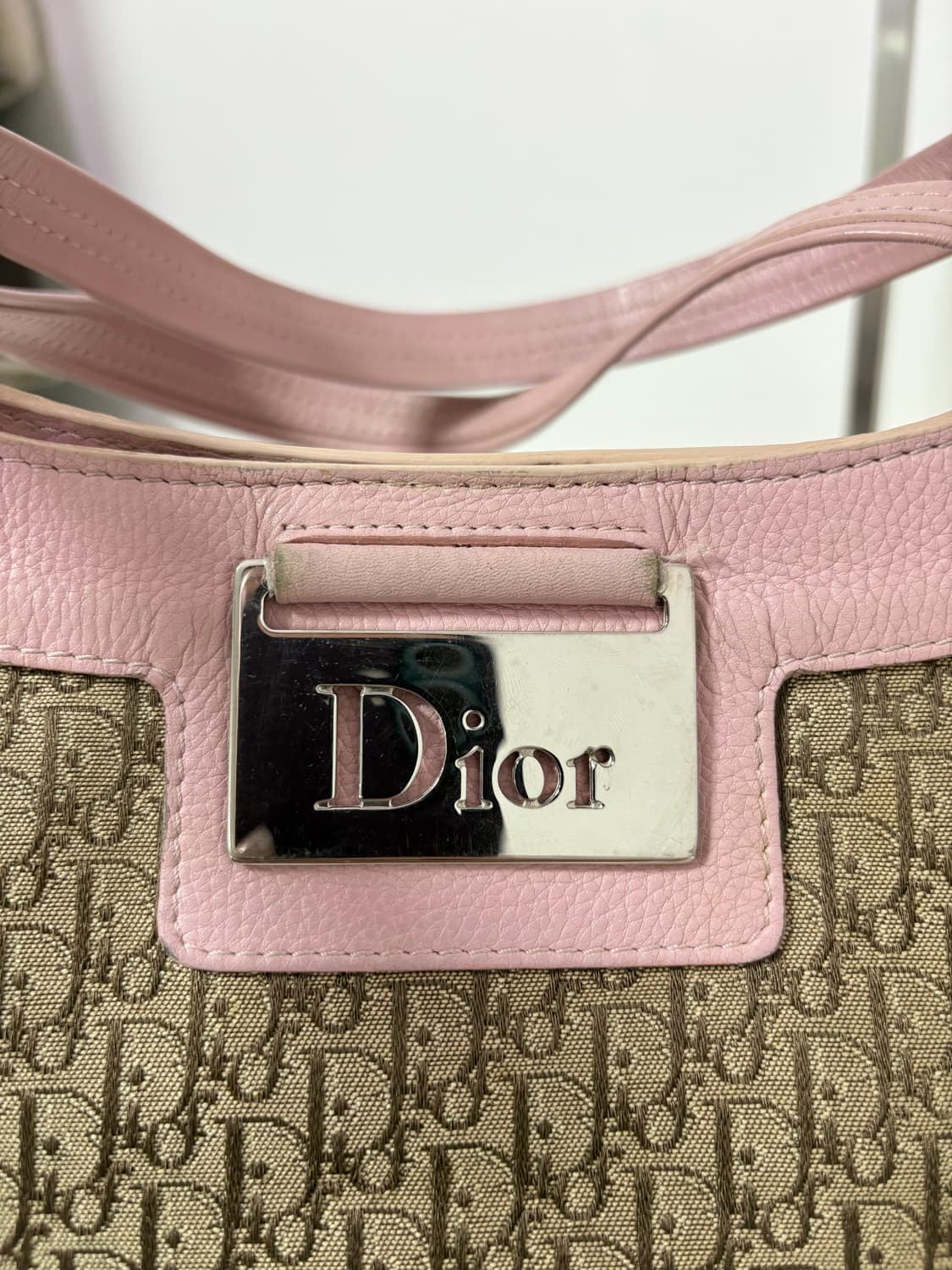 디올 오블리크 스트릿시크 숄더백 핑크 상품이미지5