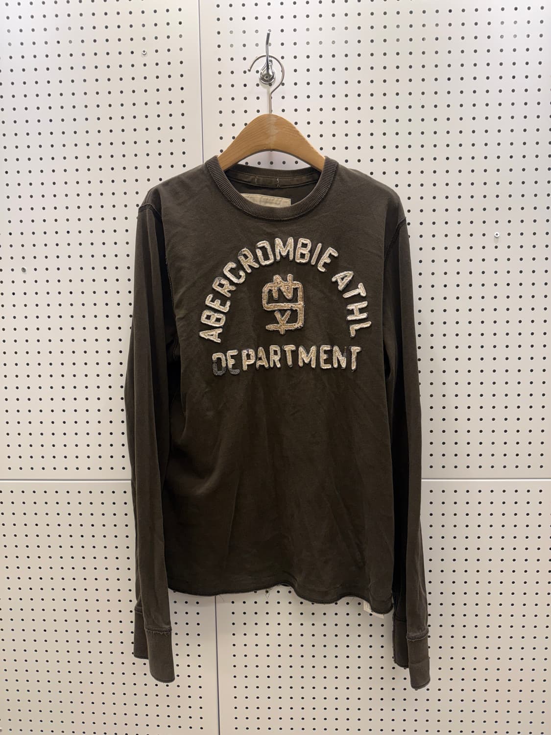 아베크롬비 아치로고 브라운 롱슬리브 U289 상품이미지2