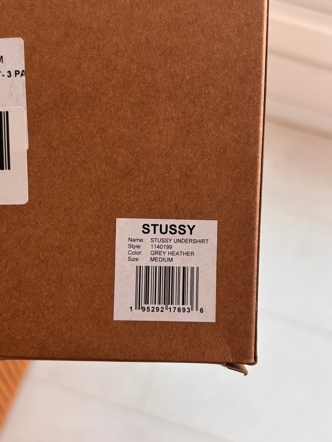 STUSSY UNDERSHIRT 3 PACK GREY HEATHER  상품이미지3