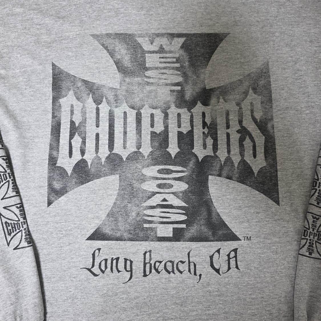 [2XL] 빈티지 WCC 웨스트 코스트 차퍼스 롱슬리브 그레이 상품이미지3