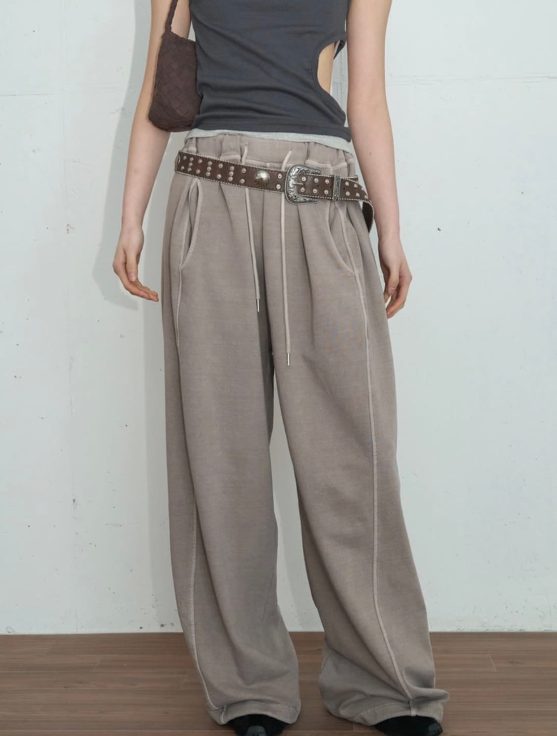 Picky Society sweatpants (brown) 상품이미지1