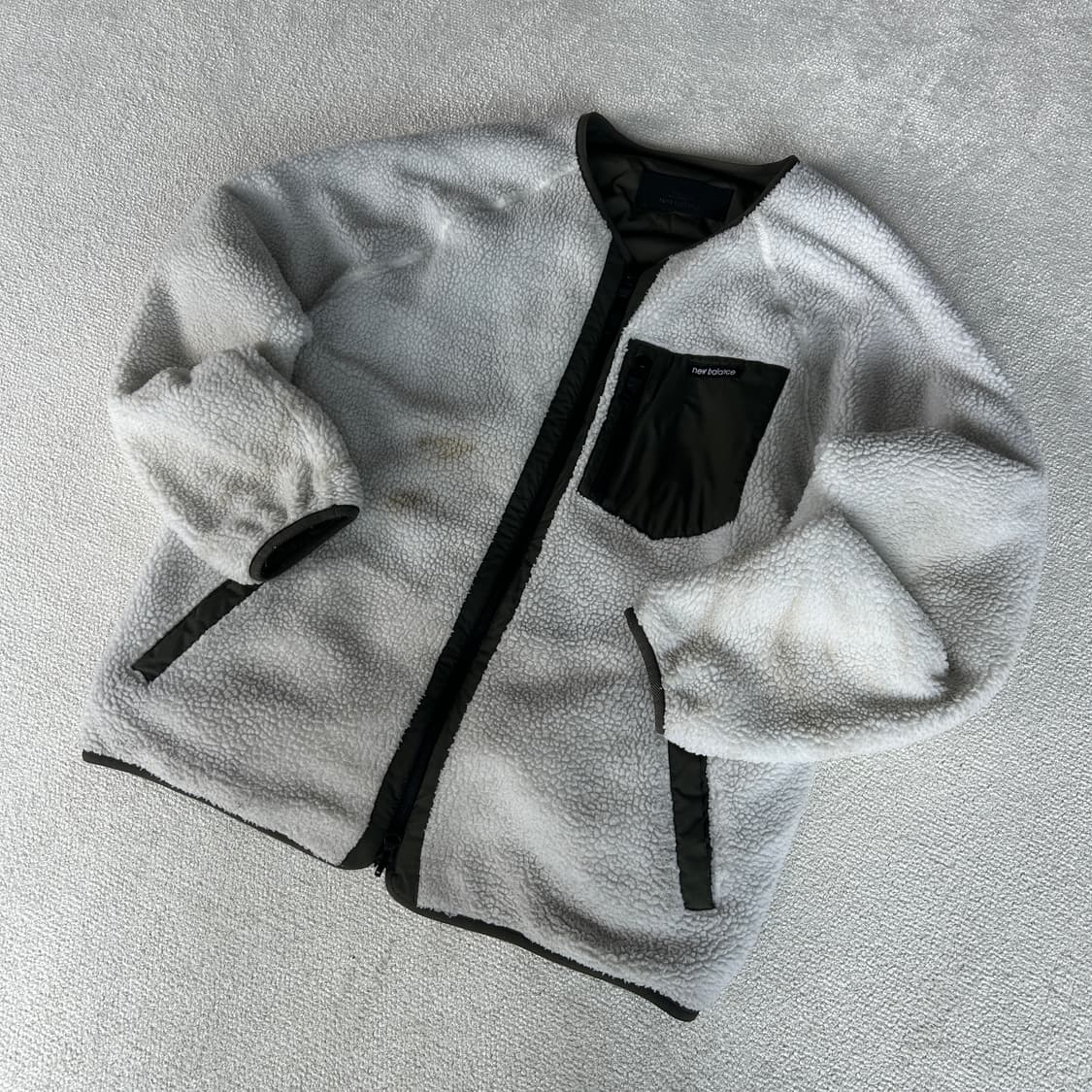 뉴발란스 유니 리버시블 보아 플리스 퀼팅 자켓 XL 상품이미지4
