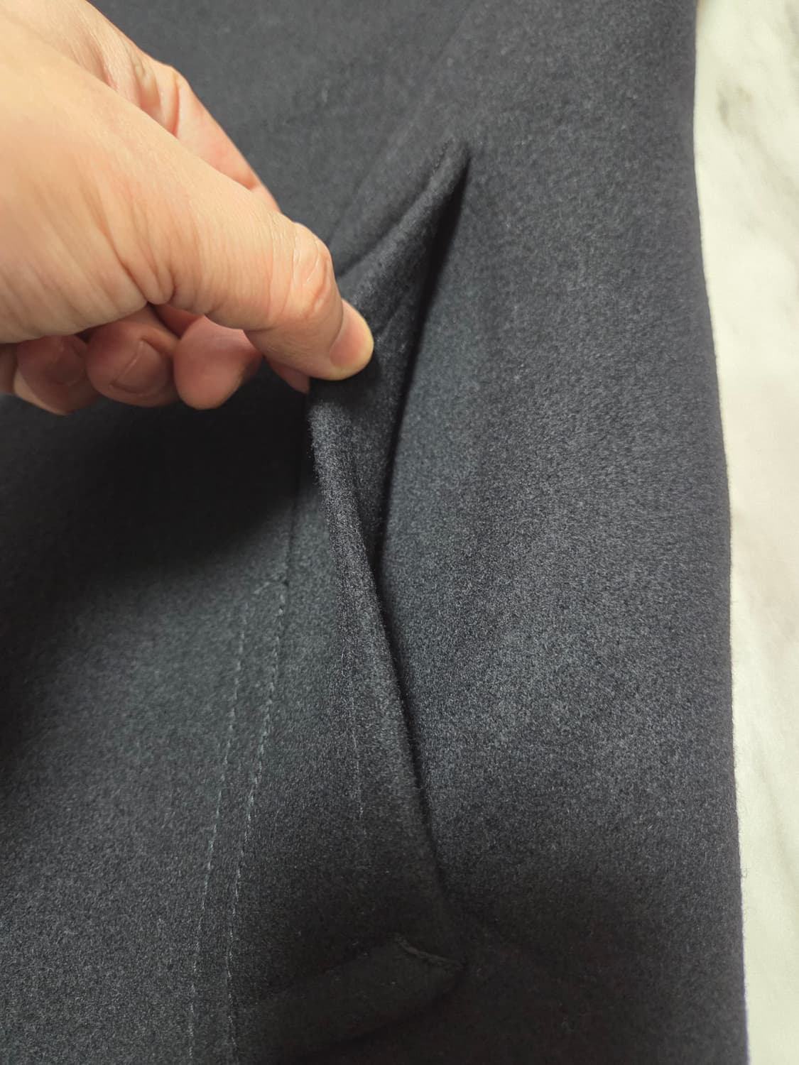 타임옴므 하이넥 싱글 코트 상품이미지9