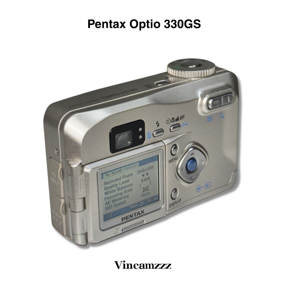 [레어] Pentax 펜탁스 OPTIO 330GS (셀피가능) 상품이미지4