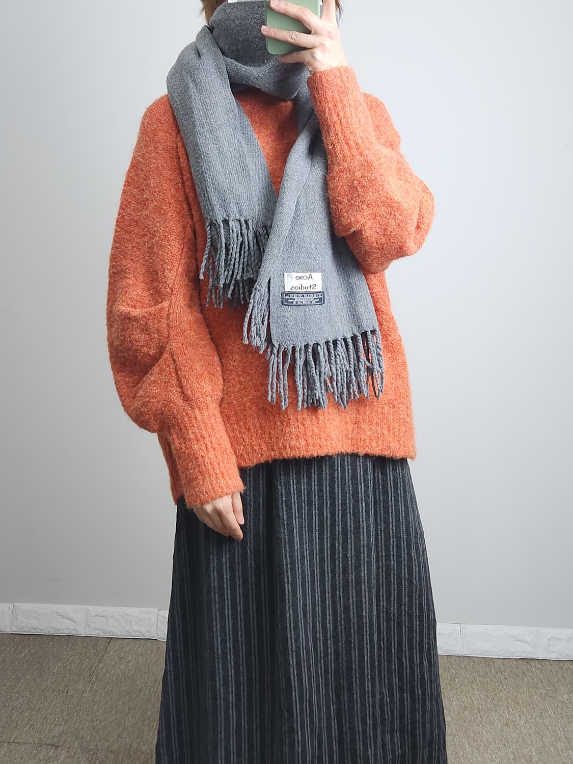 (아크네) 테슬 울 머플러 상품이미지2