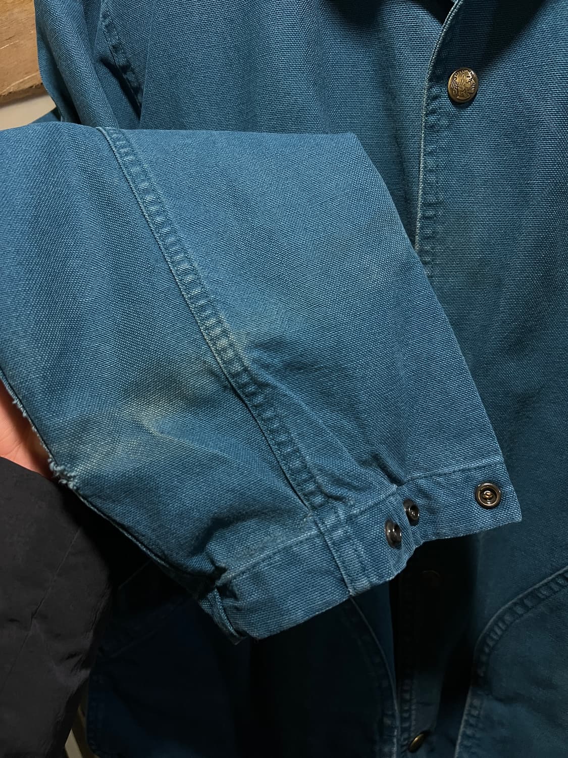 [XL]90's 울리치 USA Made 블랭킷 라이닝 그린 헌팅 자켓 상품이미지5