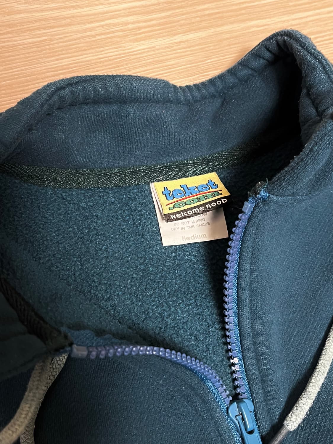 테켓 하프집업 맨투맨 블루그린 상품이미지5