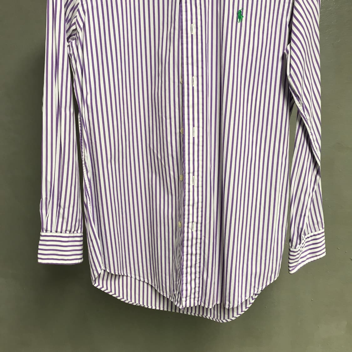 폴로 랄프로렌 스트라이프 셔츠 퍼플 S 상품이미지3