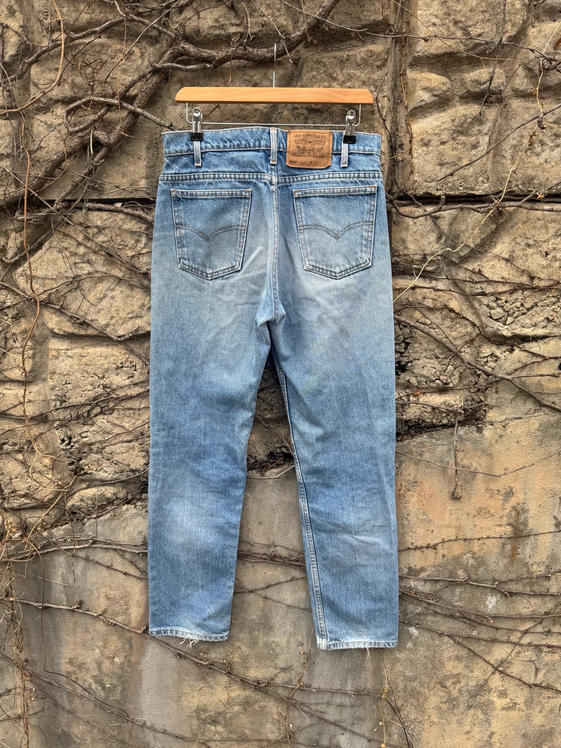 90s 리바이스 빈티지 505 워싱 데님 팬츠 32 상품이미지2