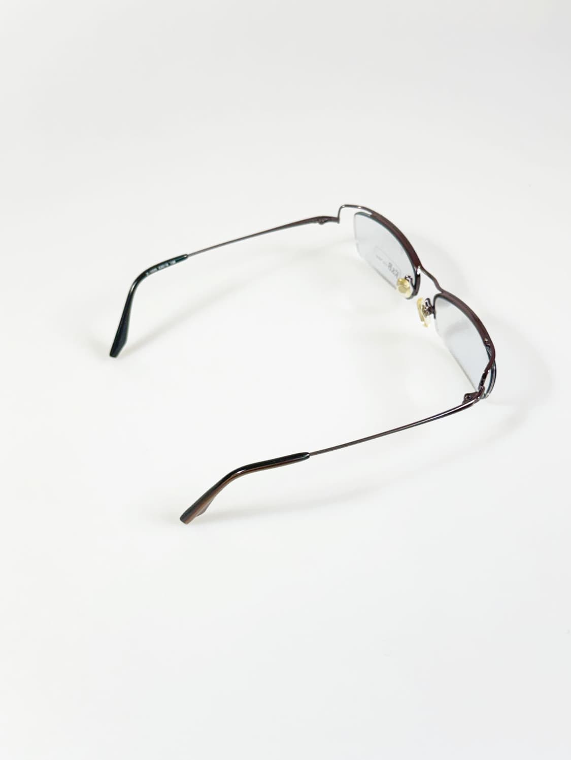 R&B EYEWEAR 반무테 스퀘어 메탈 빈티지 안경 상품이미지4