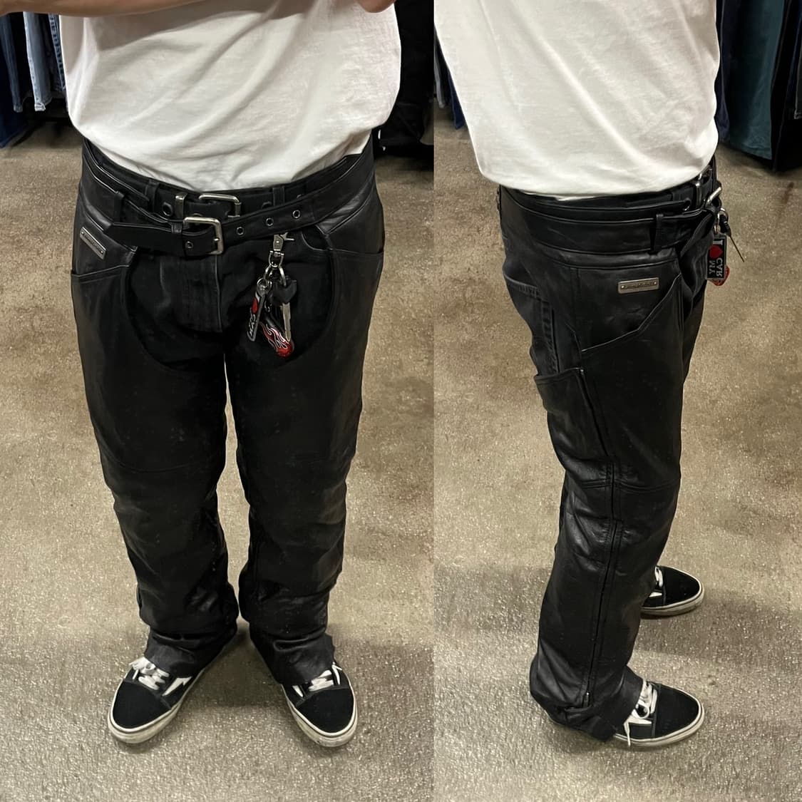 할리데이비슨 가죽 챕스 (M) 상품이미지9