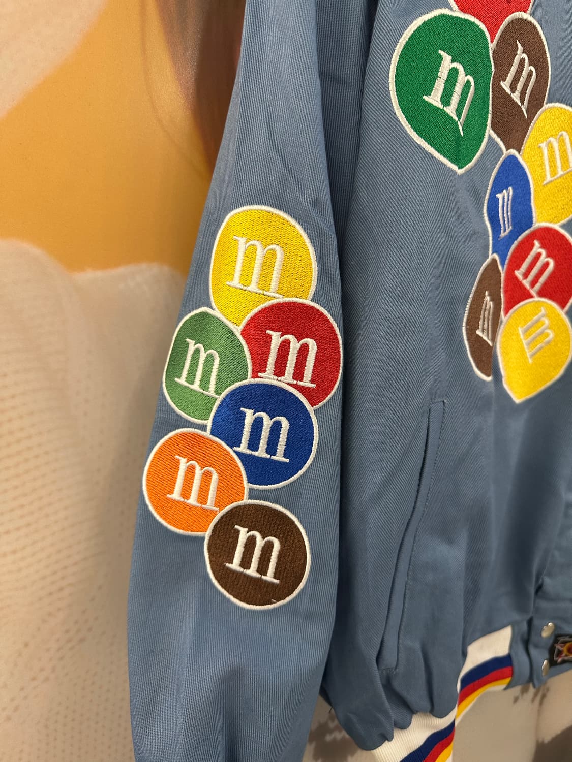 VINTAGE m&m 애쉬블루 레이싱자켓 상품이미지4