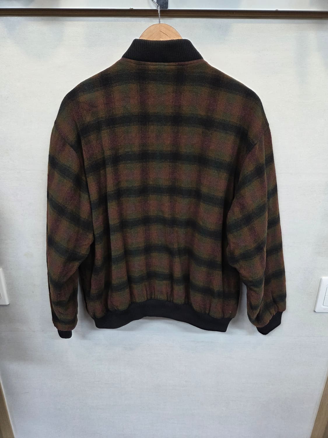 아디다스 올드스쿨 90s 빈티지 체크 울 자켓 95 상품이미지2