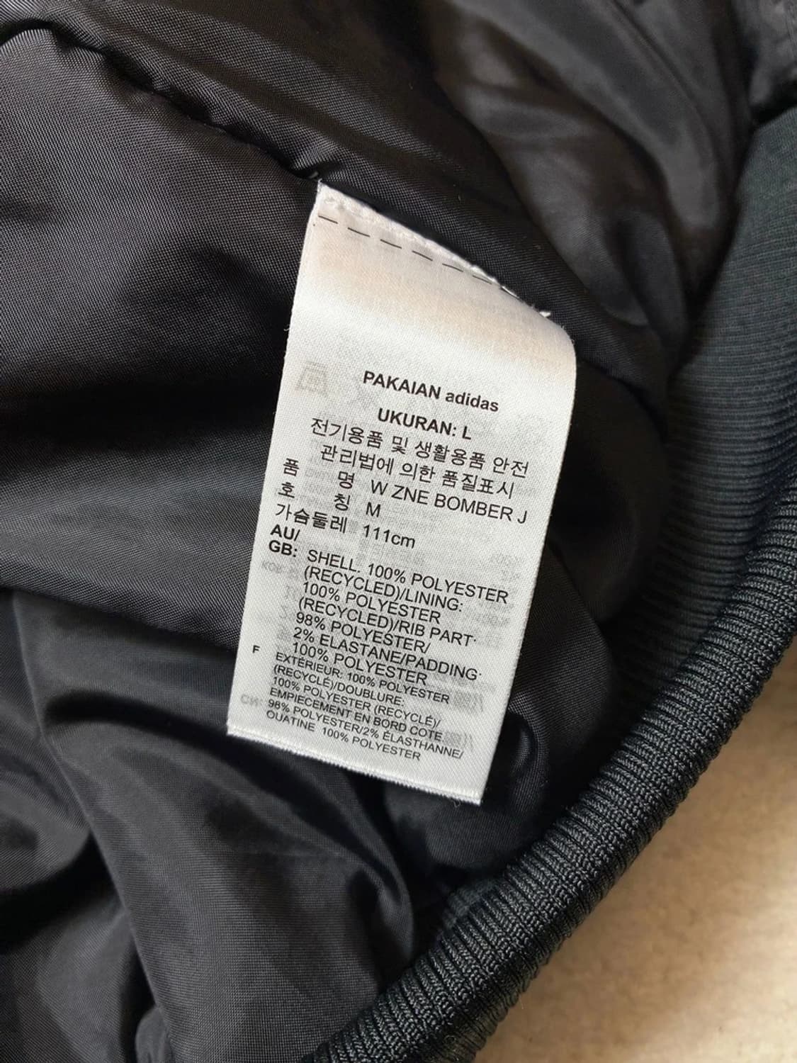 아디다스 20ss ZNE 크롭 봄버 블루종 PN6440 상품이미지8