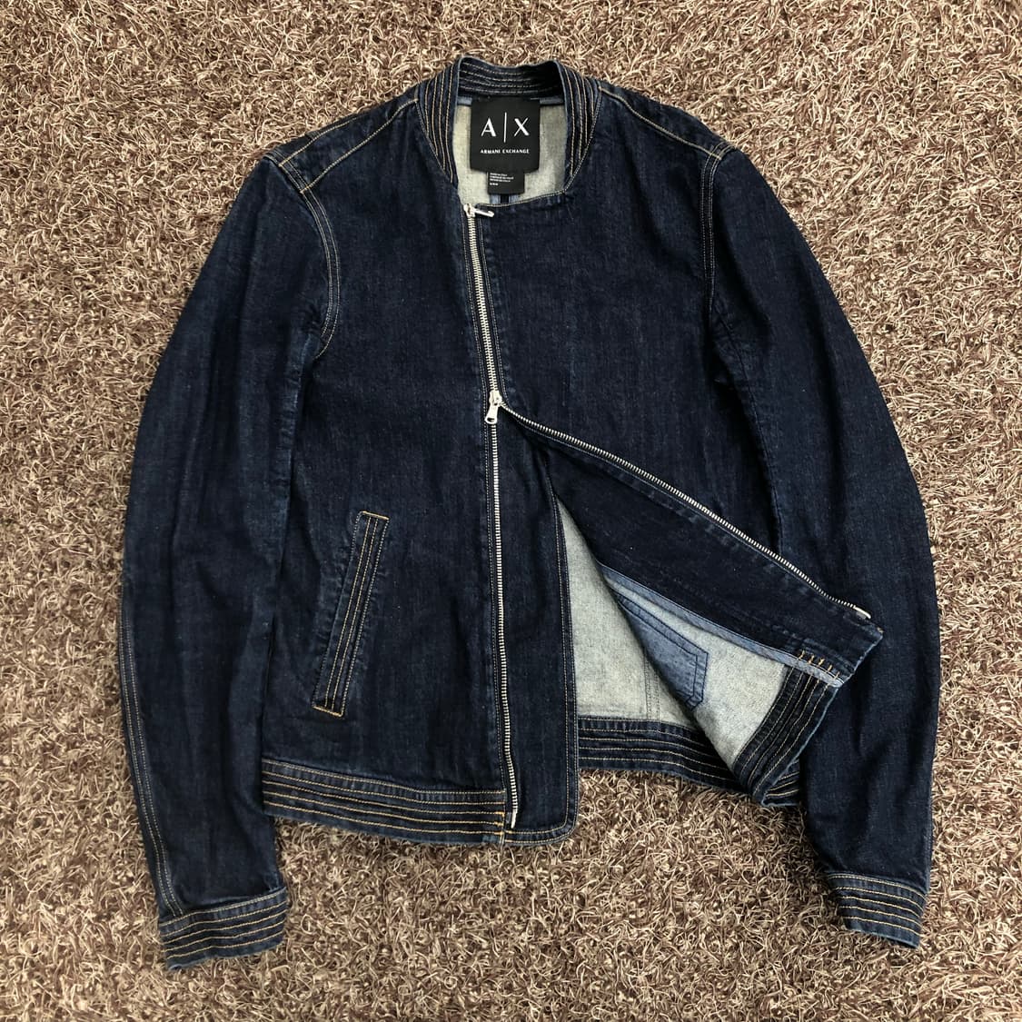 아르마니 익스체인지 투웨이 데님 블루종 자켓 상품이미지1