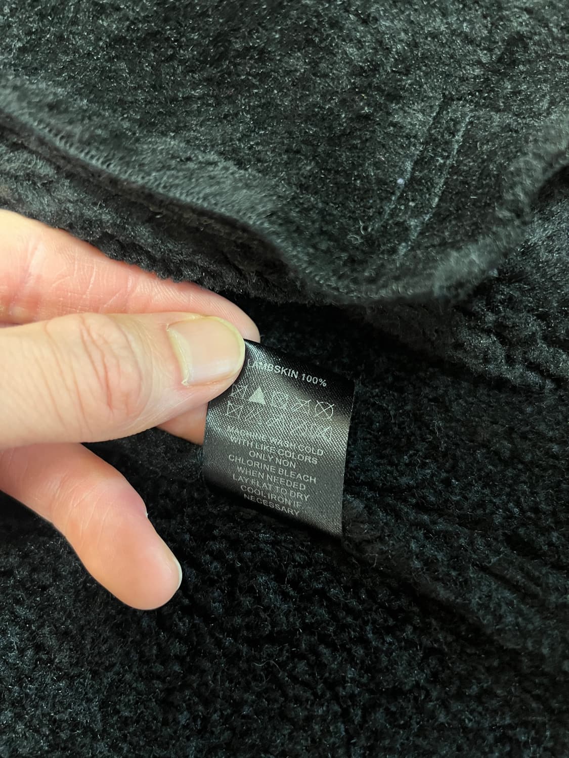 [100] 로웰 양가죽 스웨이드 무스탕 블랙 상품이미지7