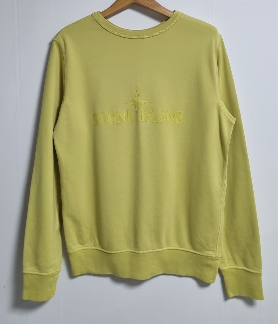 M (95) 스톤아일랜드 라임 맨투맨 QR인증정품 상품이미지1