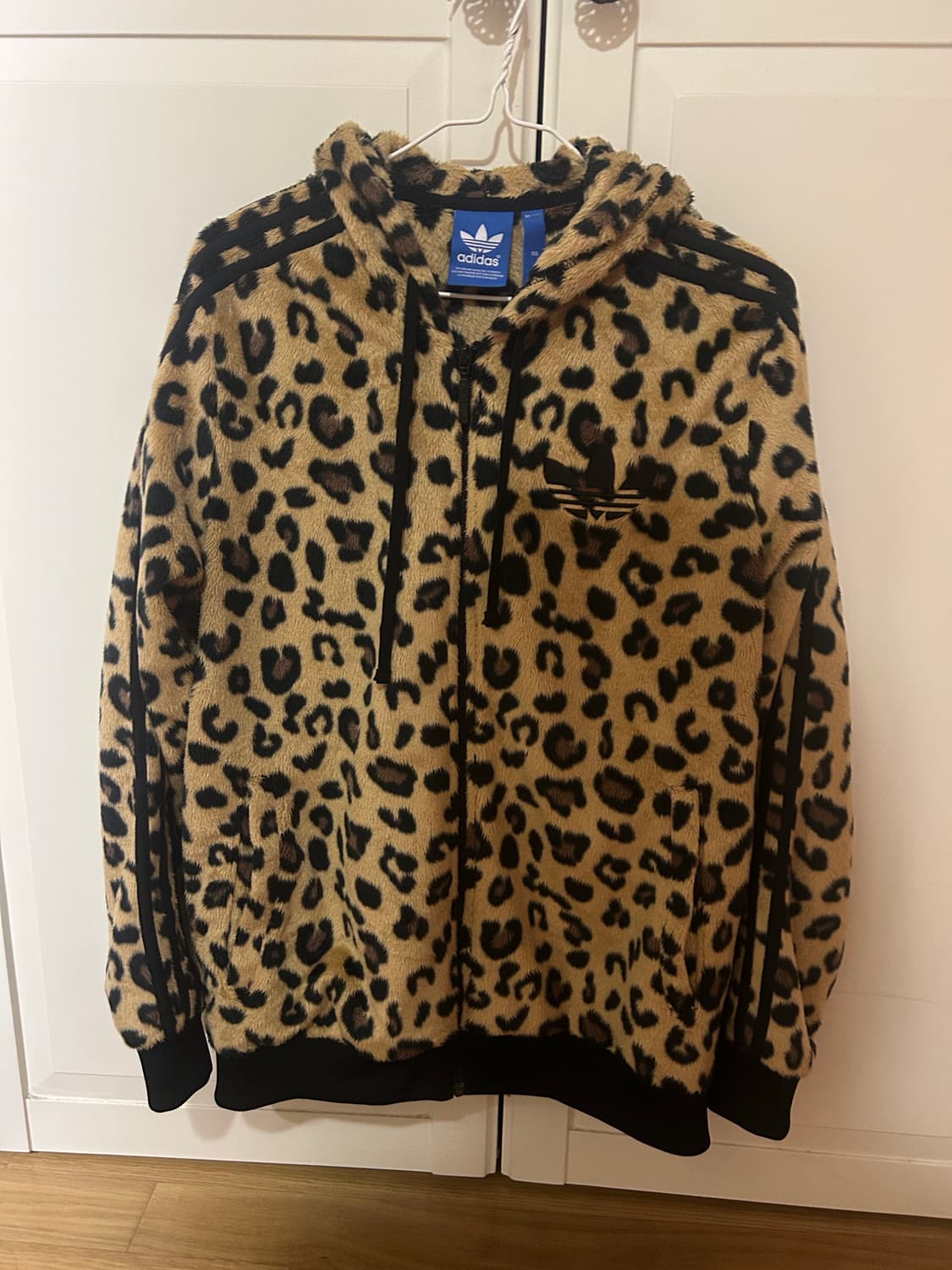 갸루 아디다스 쉐르파 호피 레오파드 후드집업 후리스 95 상품이미지2