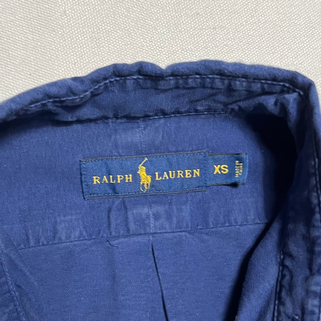 XS 폴로랄프로렌 코튼 블루 셔츠 상품이미지4