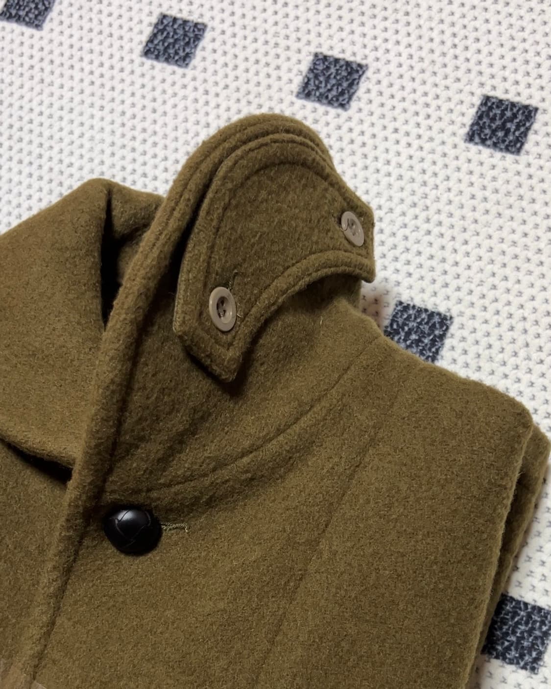 단톤 숄카라 모직 자켓 40 상품이미지4