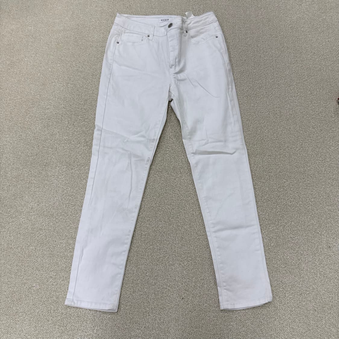 67 게스 여성 화이트 코튼팬츠 0213T2 상품이미지1