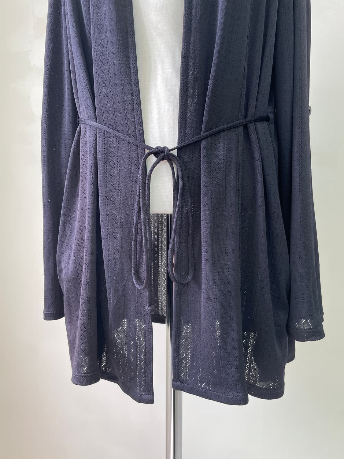 꾸레쥬 드레이프 자카드 패턴 가디건  상품이미지3