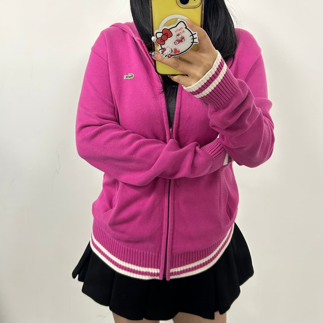 라코스테 니트 후드집업[832] 상품이미지2