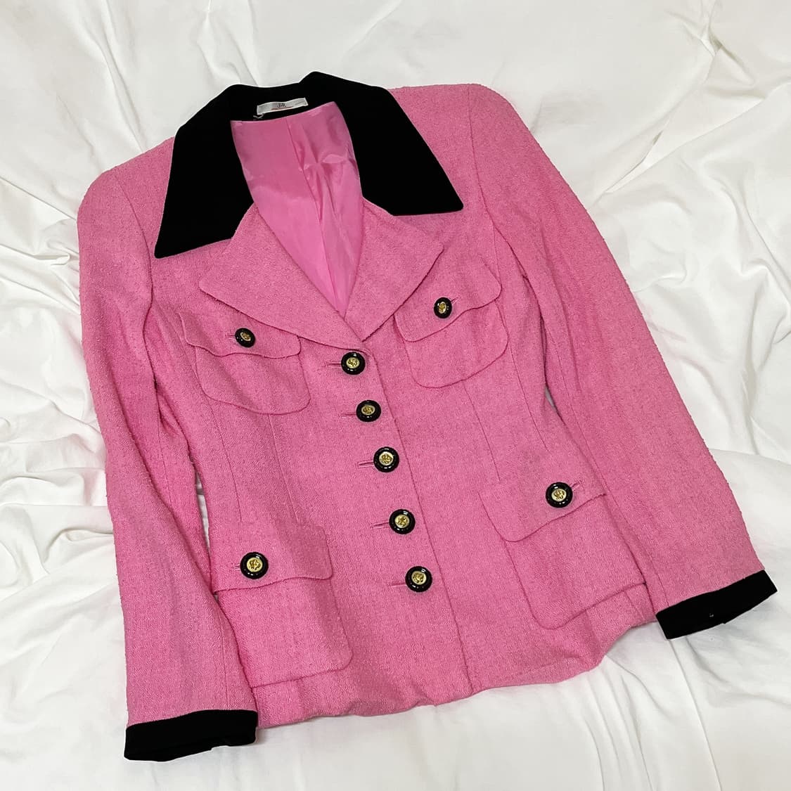 빈티지 ) 블랙핑크 트위드자켓 상품이미지2