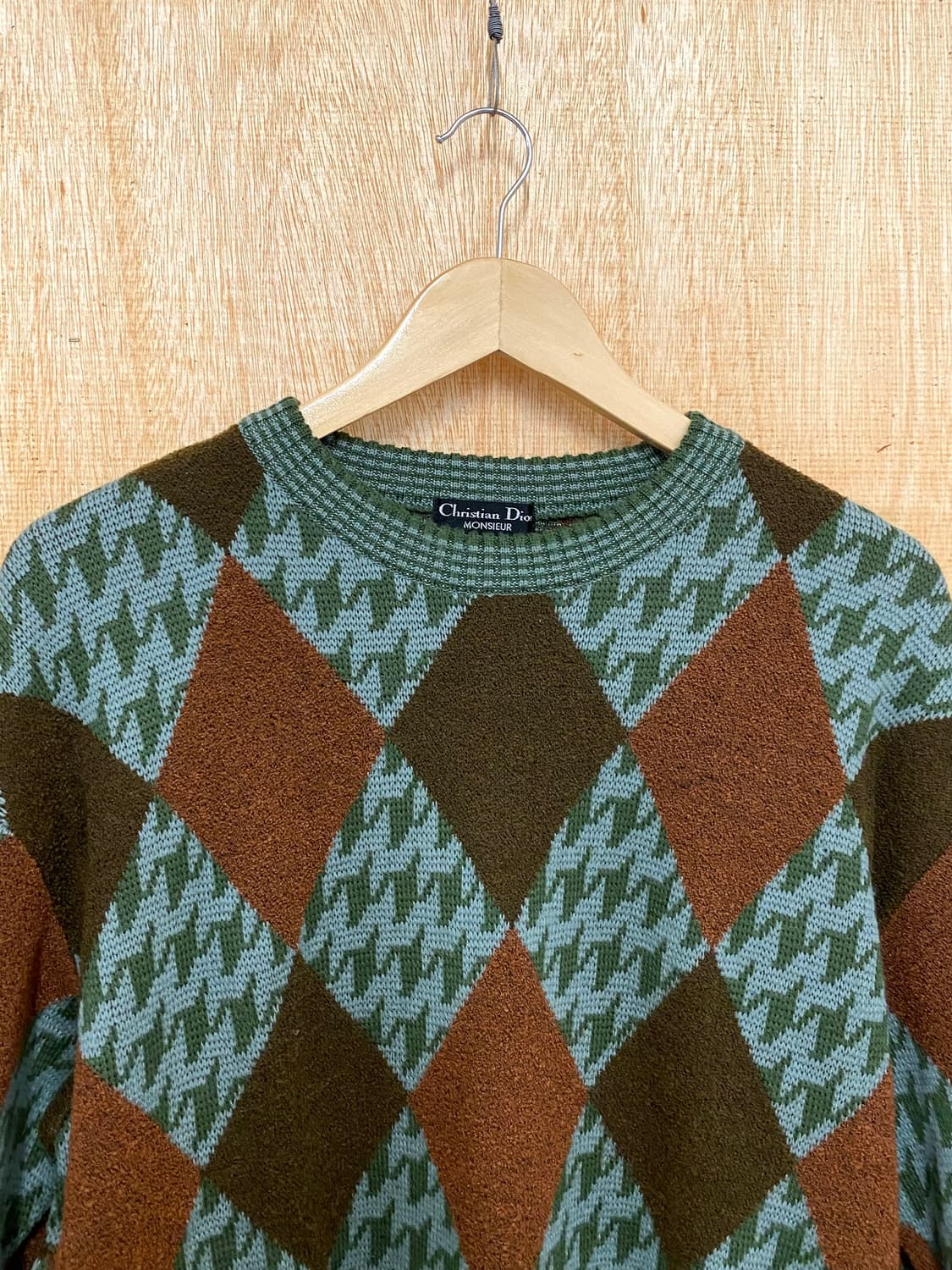 90's CHRISTIAN DIOR argyle knit 90년대 디올 상품이미지5