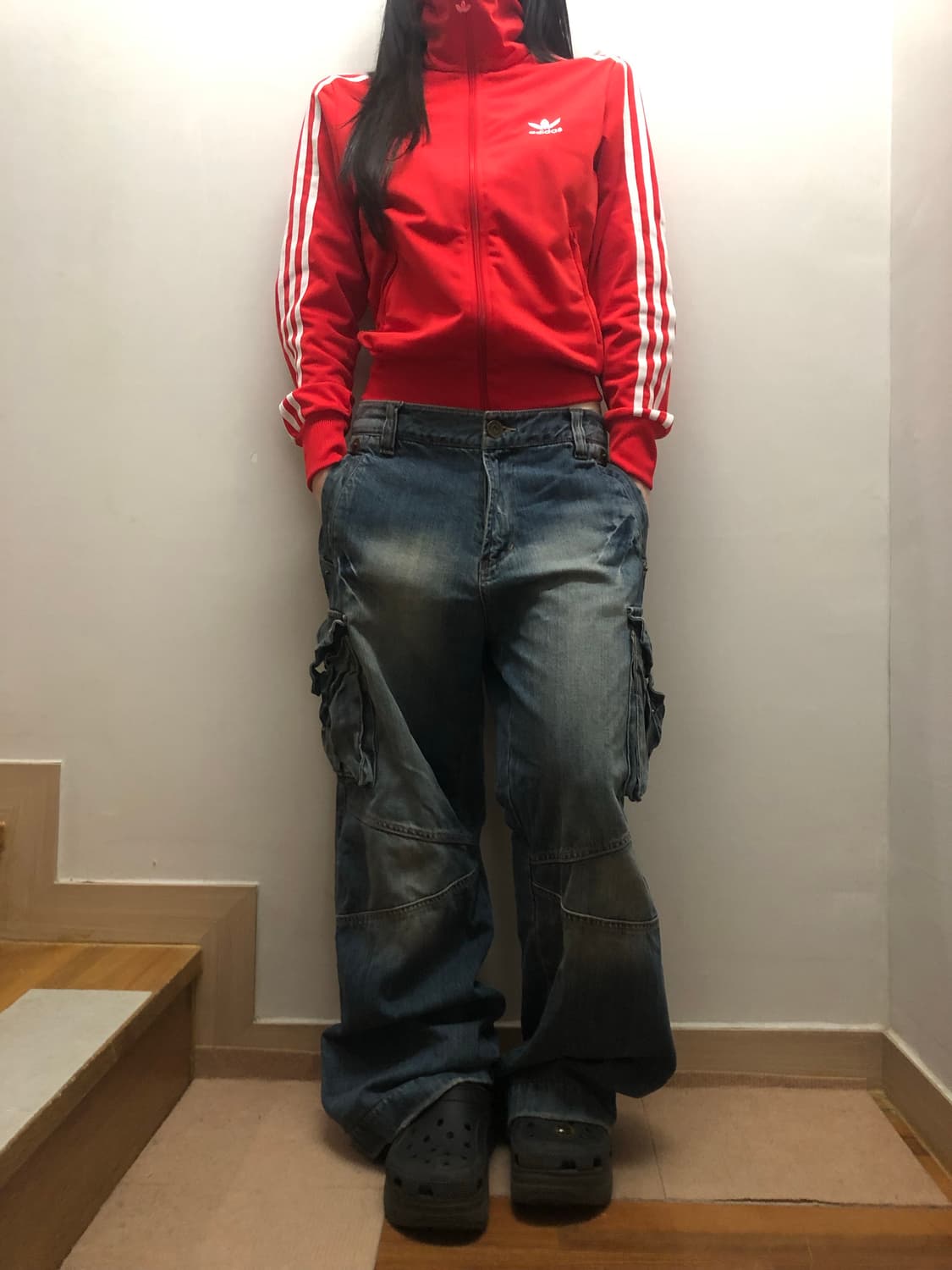 빈티지 아디다스 레드 파이어버드 져지 상품이미지3