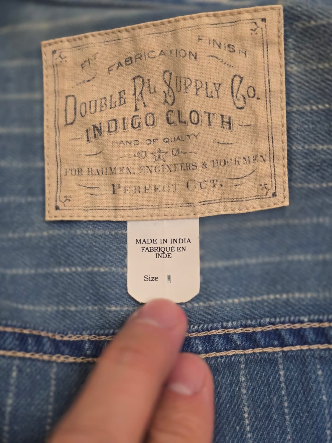 더블알엘 데님 자켓 판매합니다  상품이미지3